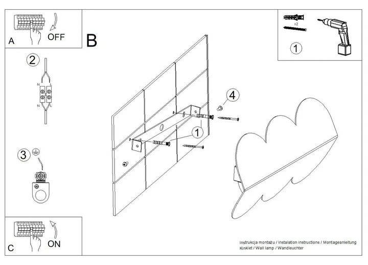 Aplique de pared beige BISCUIT