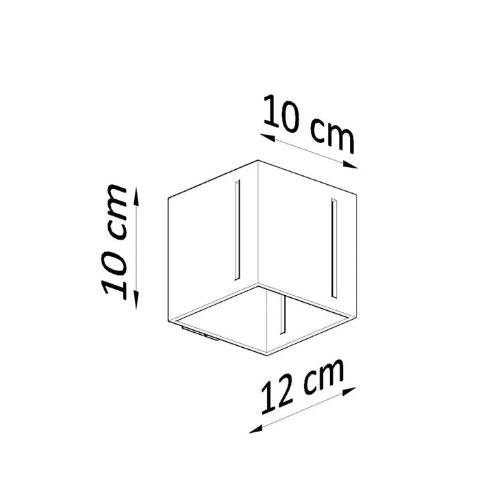 Applique murale moderne pixar blanc cube minimaliste 10x12 cm pour un spectacle lumineux et un espace contemporain