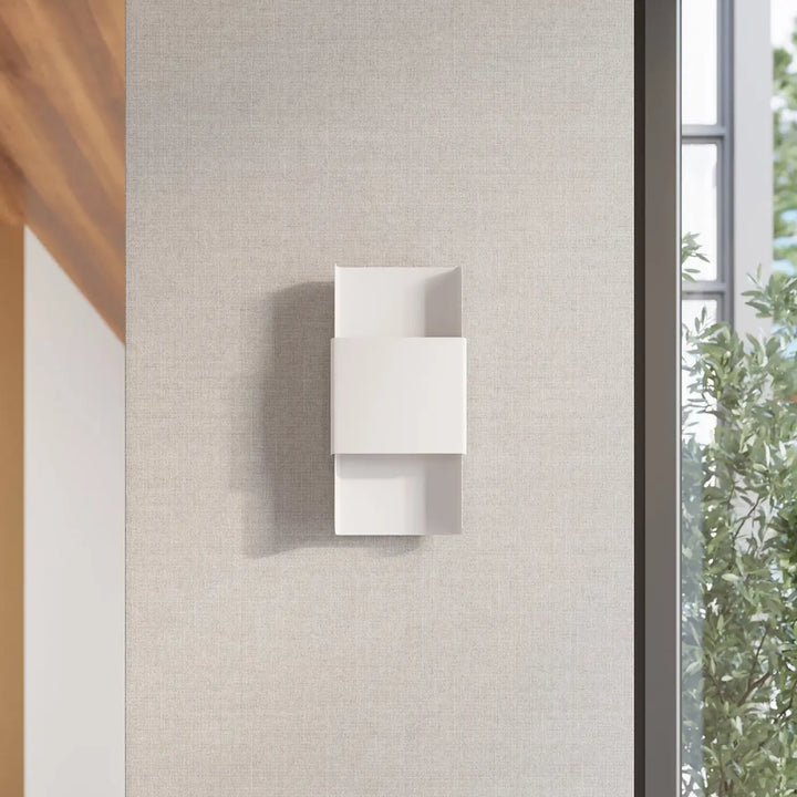 Applique murale durlin blanc moderne avec design géométrique minimalisme rencontre variété d’intérieurs