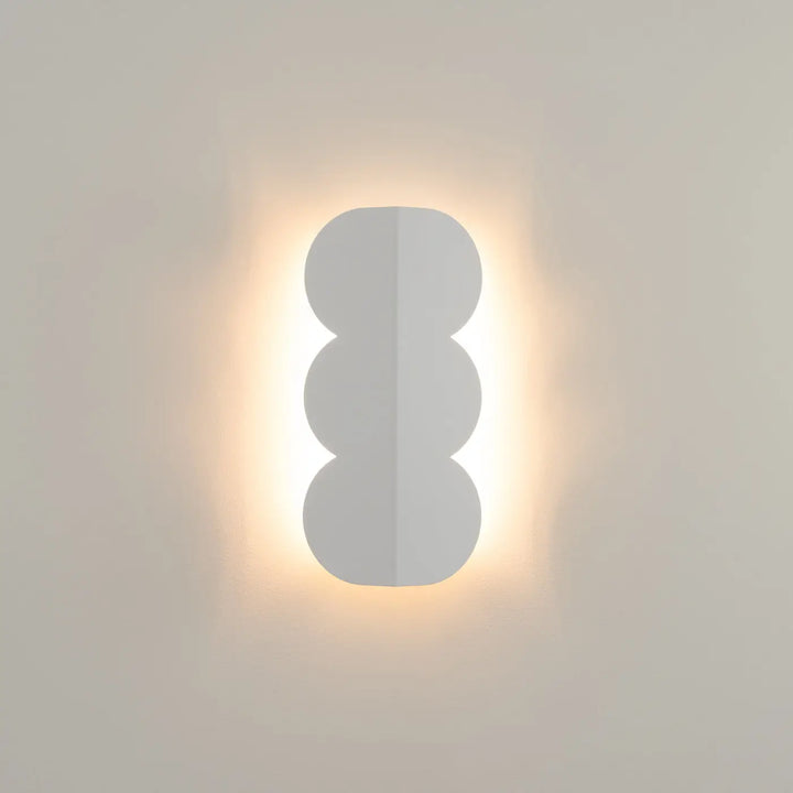 Aplique de pared blanco BISCUIT