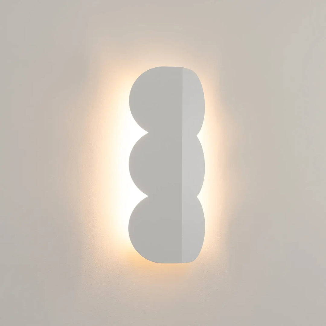 Aplique de pared blanco BISCUIT