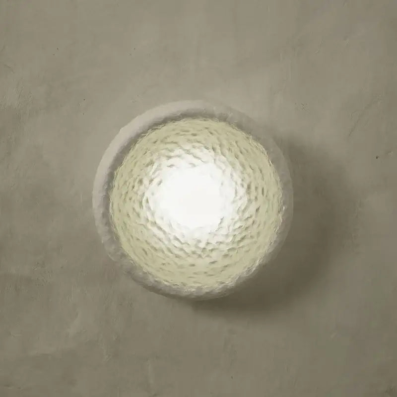 Applique Murale Blanche En Résine Style Japonais Élégant