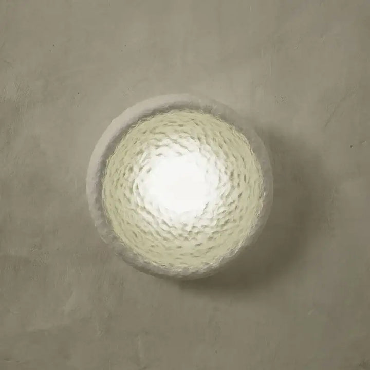 Applique Murale Blanche En Résine Style Japonais Élégant