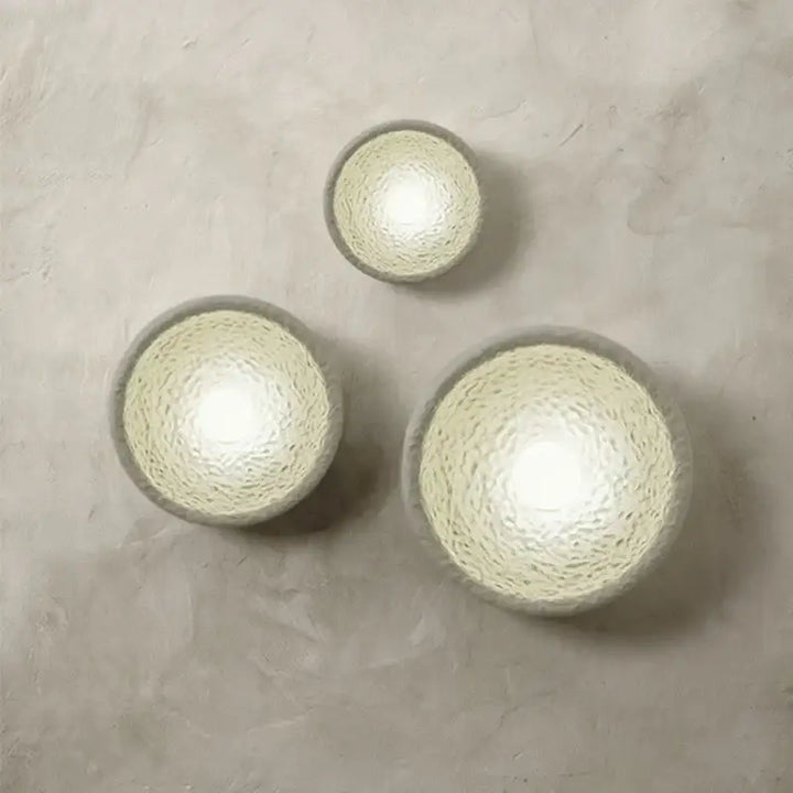 Applique Murale Blanche En Résine Style Japonais Élégant