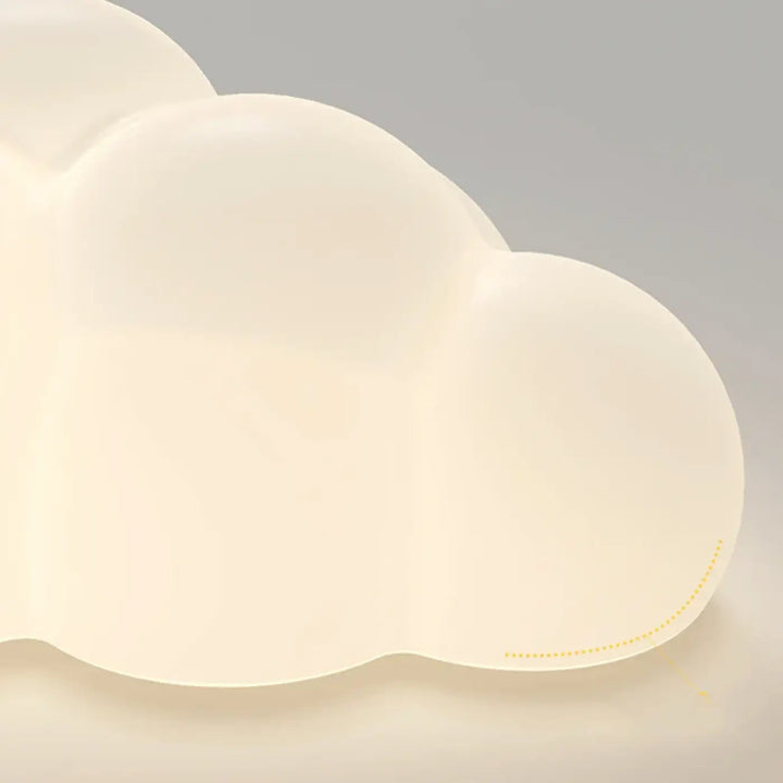 Applique Murale Blanche À L’Effet Réaliste En Forme De Nuage