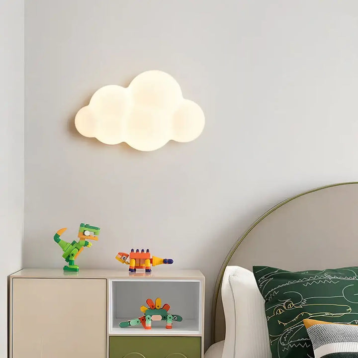 Applique Murale Blanche À L’Effet Réaliste En Forme De Nuage