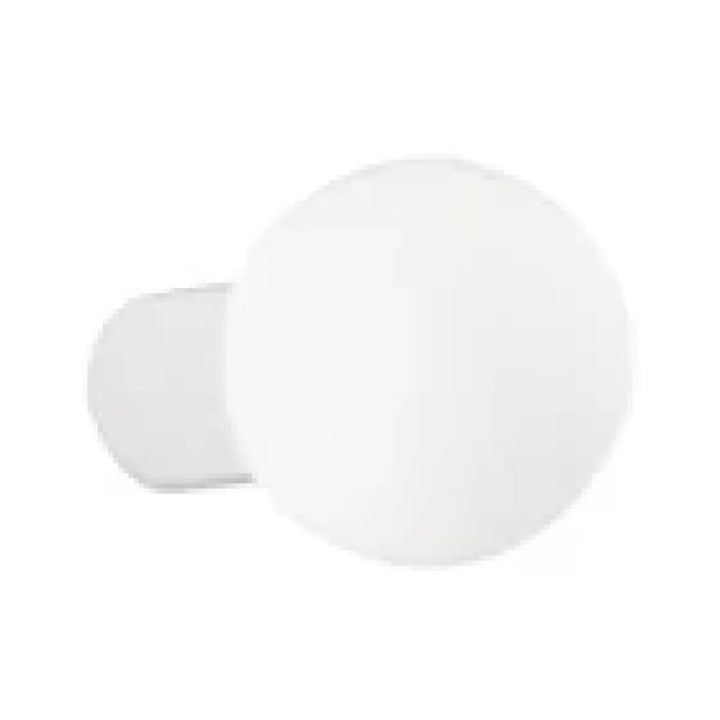 Applique murale ip44 lampe halo en forme unique de sphère laiteuse blanche adaptée pour usage intérieur et extérieur
