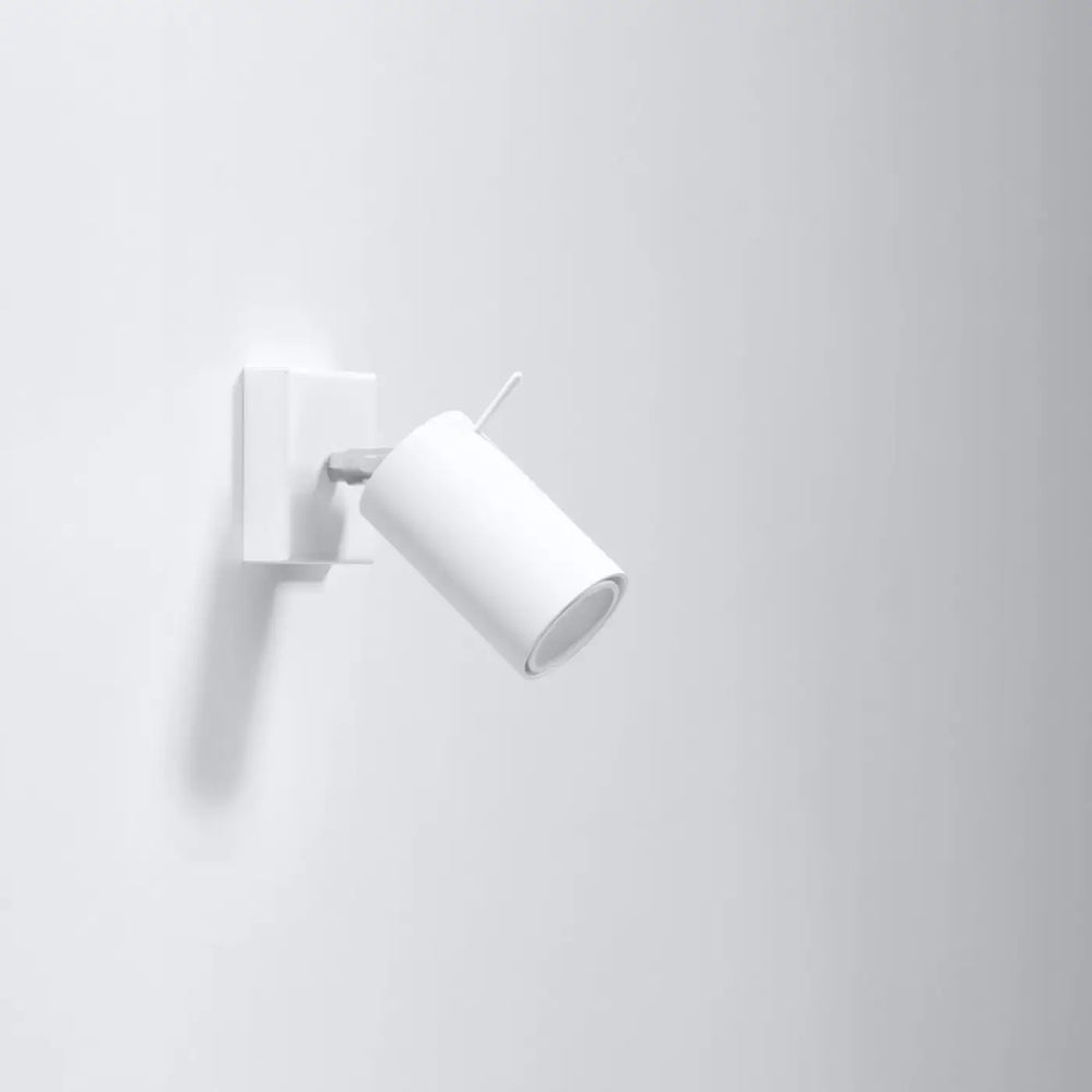 Applique murale blanche à bras mobile avec interrupteur ring offrant totale liberté d’aménagement minimaliste