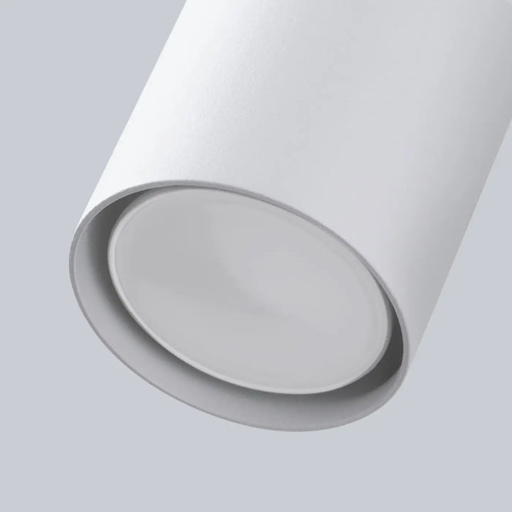 Applique murale lemmi 1 blanc en cylindre avec module led et diffuseur circulaire pour une lumière conviviale
