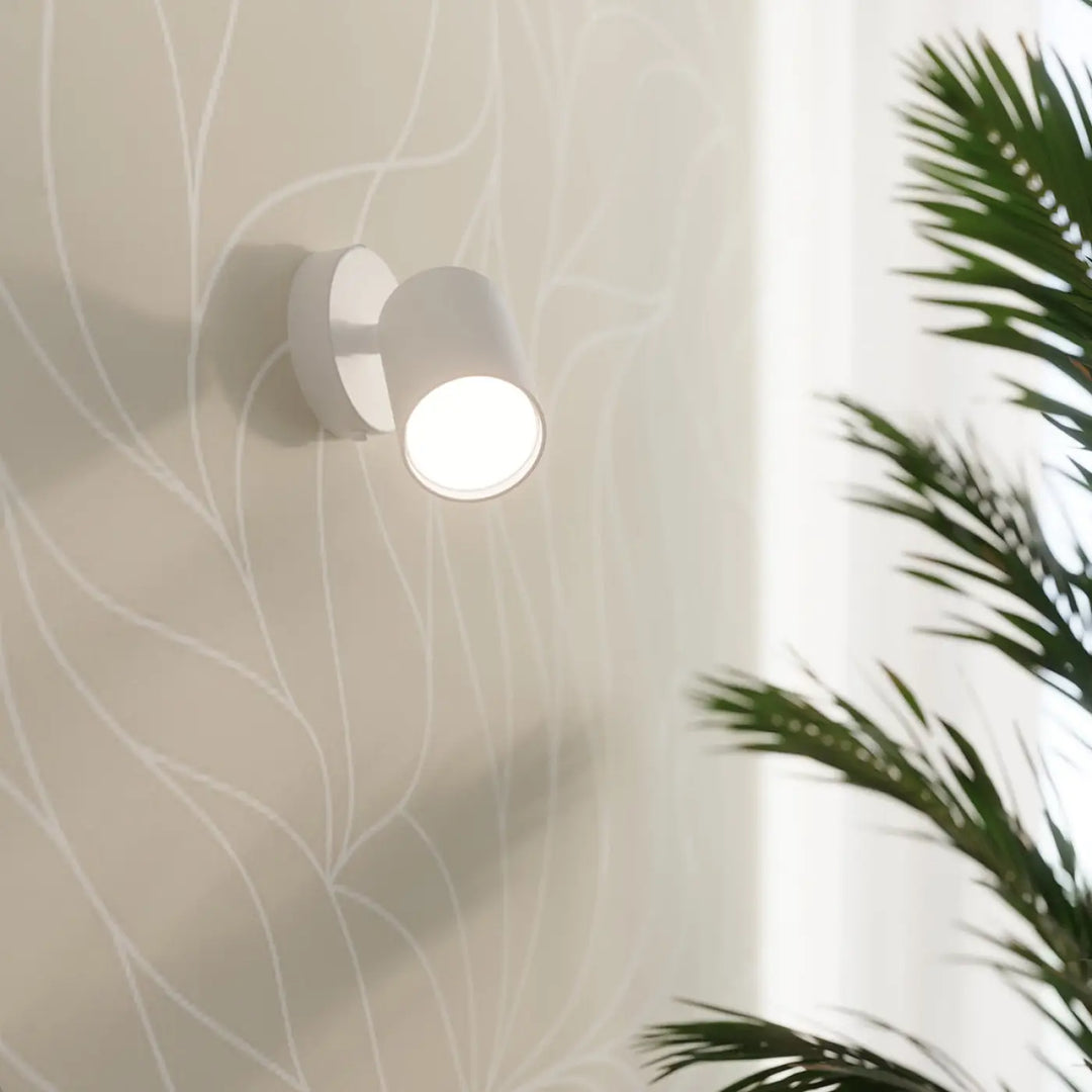 Applique murale lemmi 1 blanc avec module led pour une lumière conviviale et design moderne plafonniers lemmi