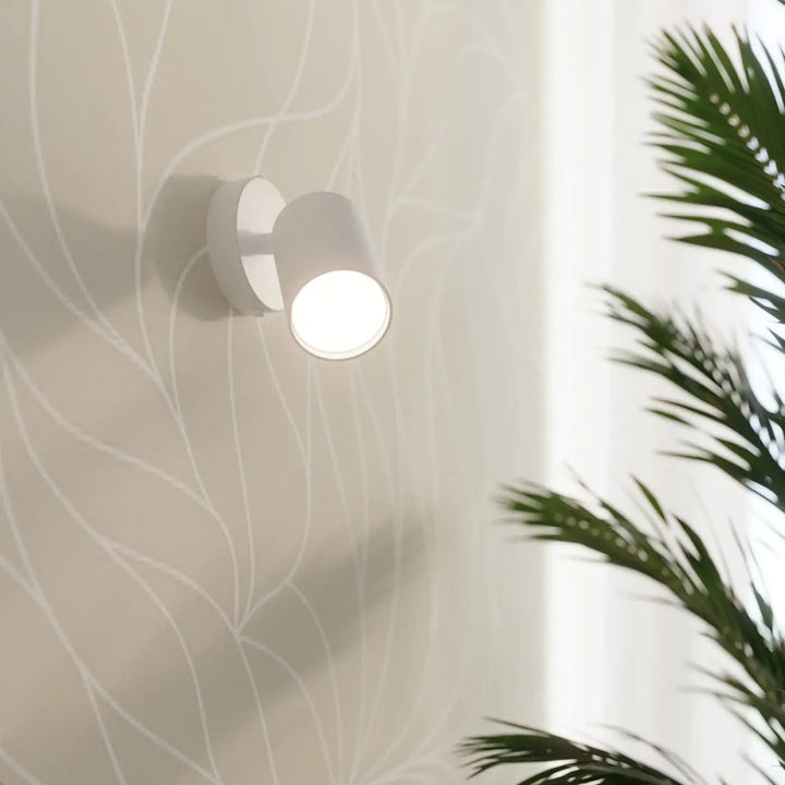 Applique murale lemmi 1 blanc avec module led pour une lumière conviviale et design moderne plafonniers lemmi