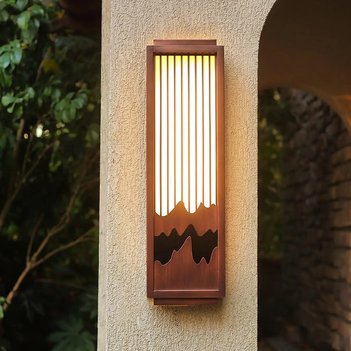 Applique Murale Bois Fait Maison Marron Style Montagne