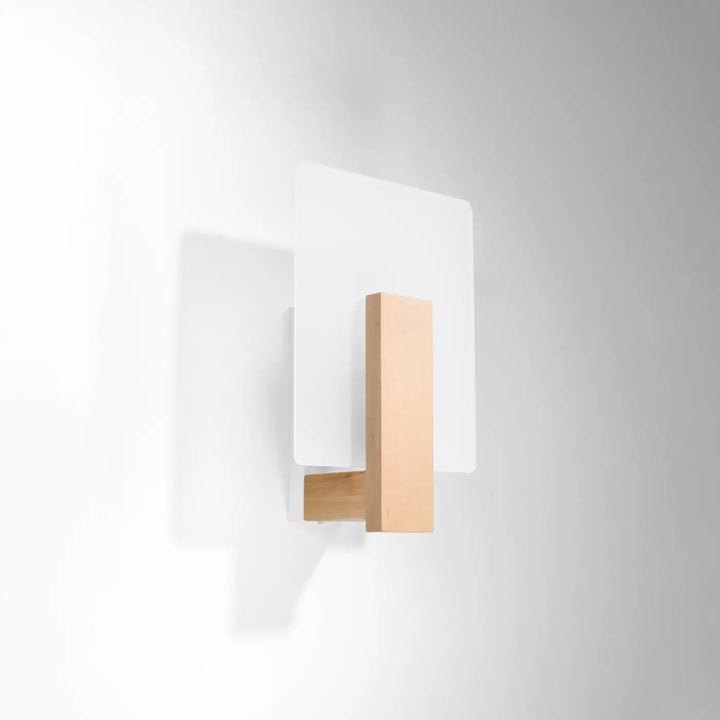 Applique murale bois naturel éteinte