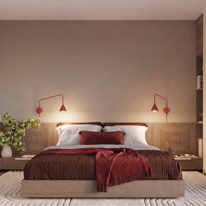 Applique Murale rouge dans un intérieur contemporain