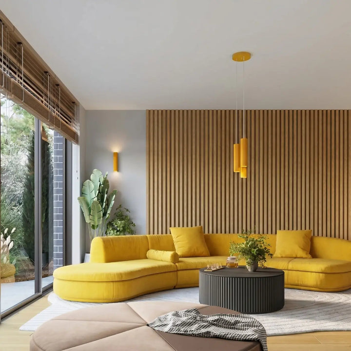 Applique Murale jaune dans un intérieur contemporain
