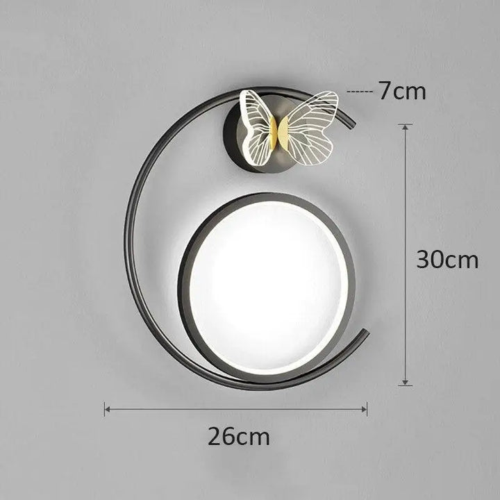 Applique Murale Chambre Enfant Cercles Papillon