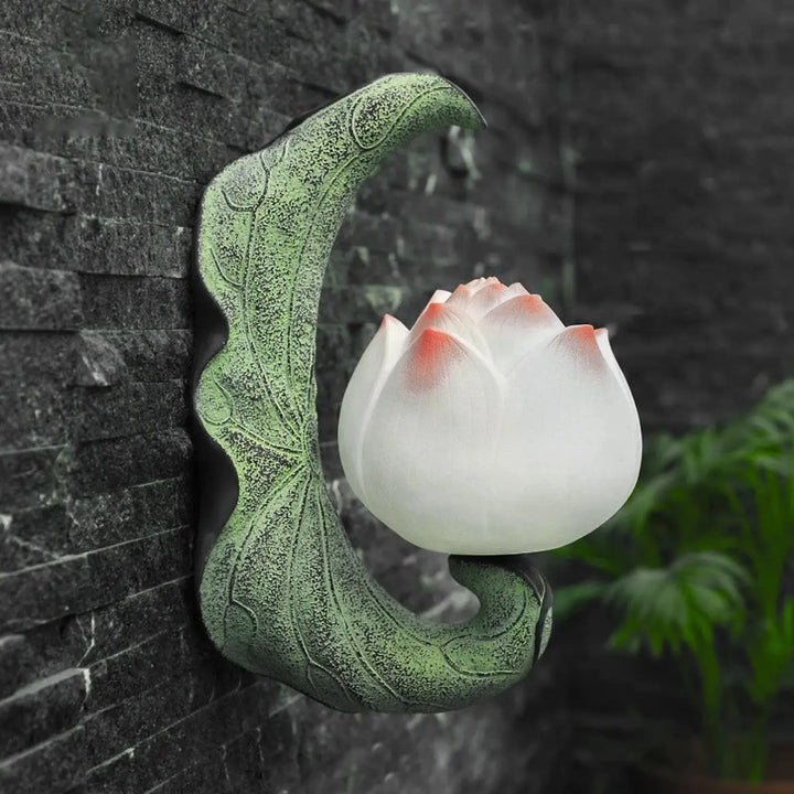 Applique murale chinoise en forme de lotus élégant et chic
