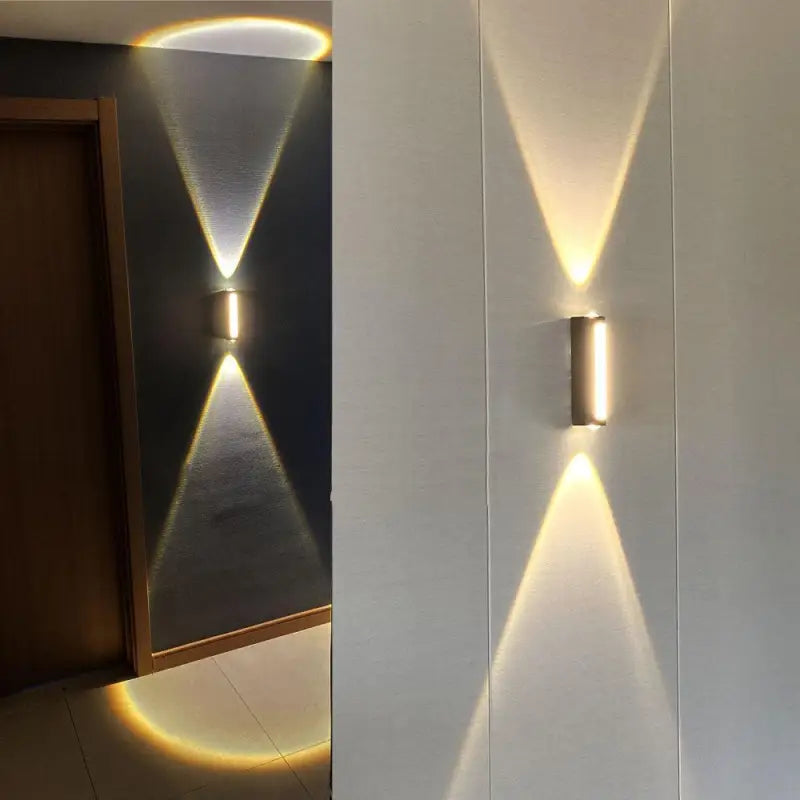 Applique Murale Couloir Led Or Cylindrique