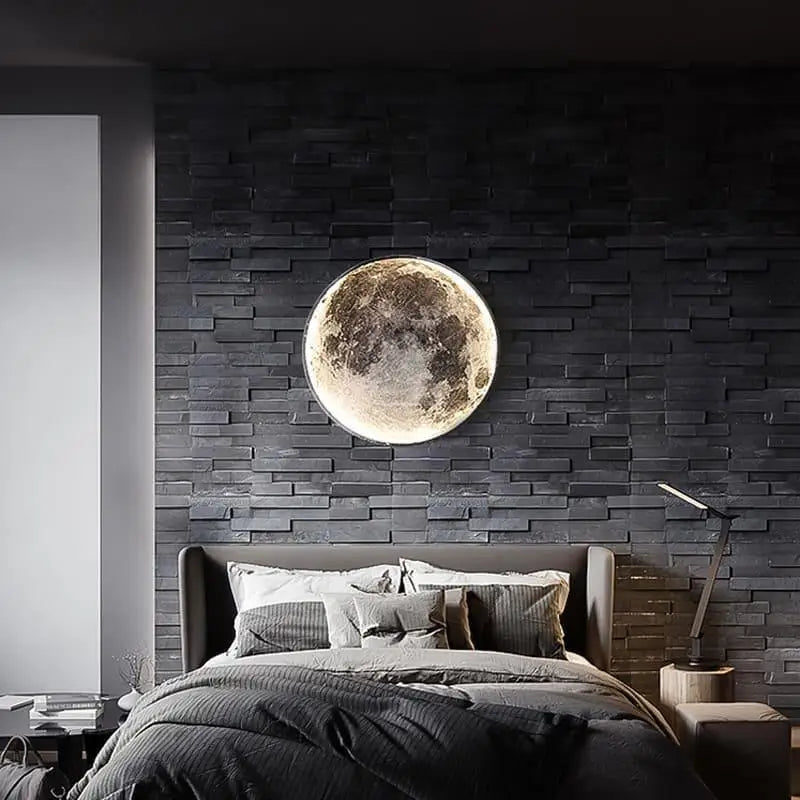 Applique Murale Demi Lune Style Minimaliste Blanc