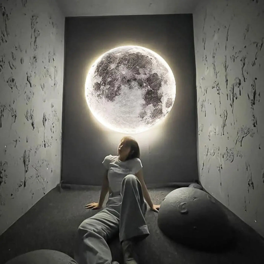 Applique Murale Demi Lune Style Minimaliste Blanc