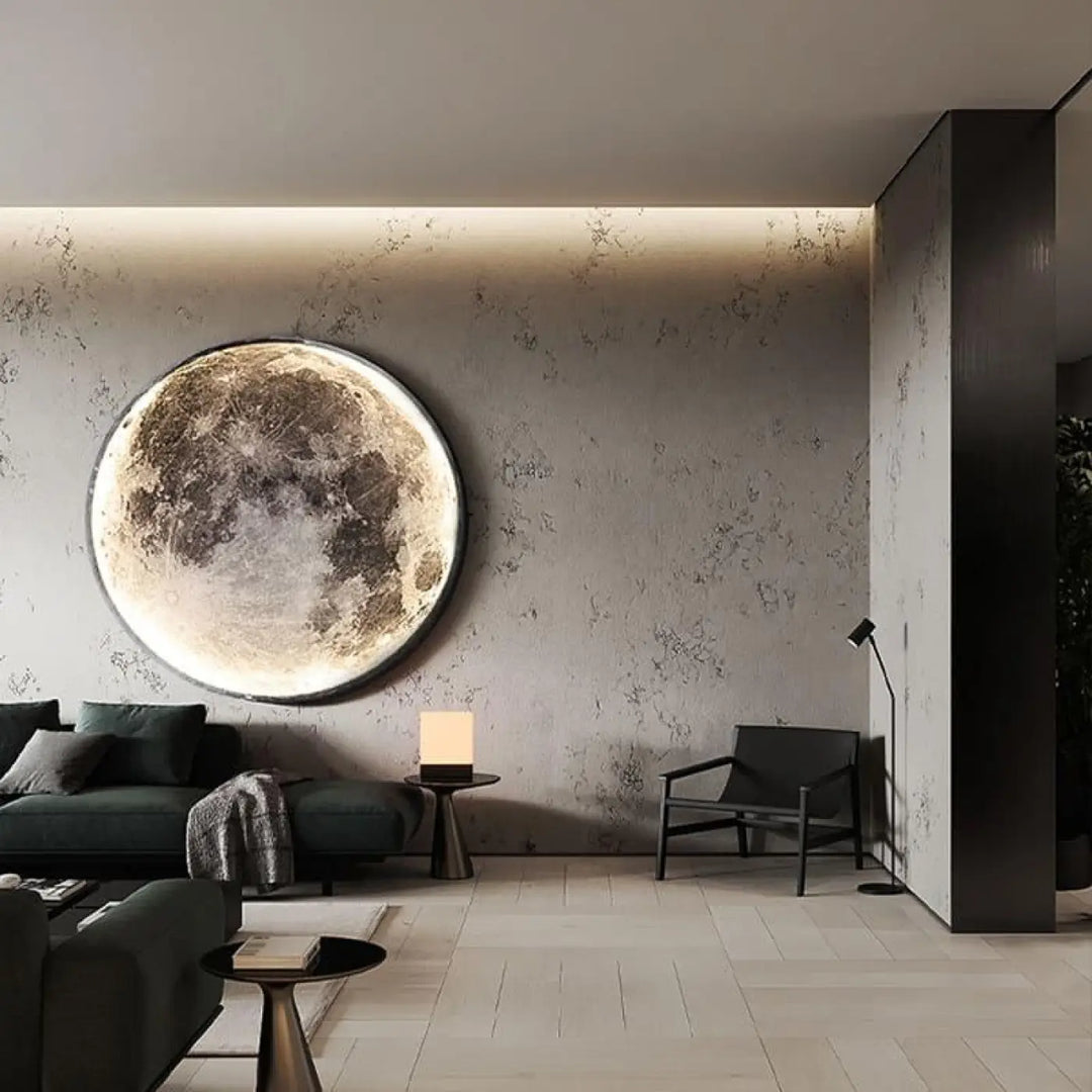 Applique Murale Demi Lune Style Minimaliste Blanc