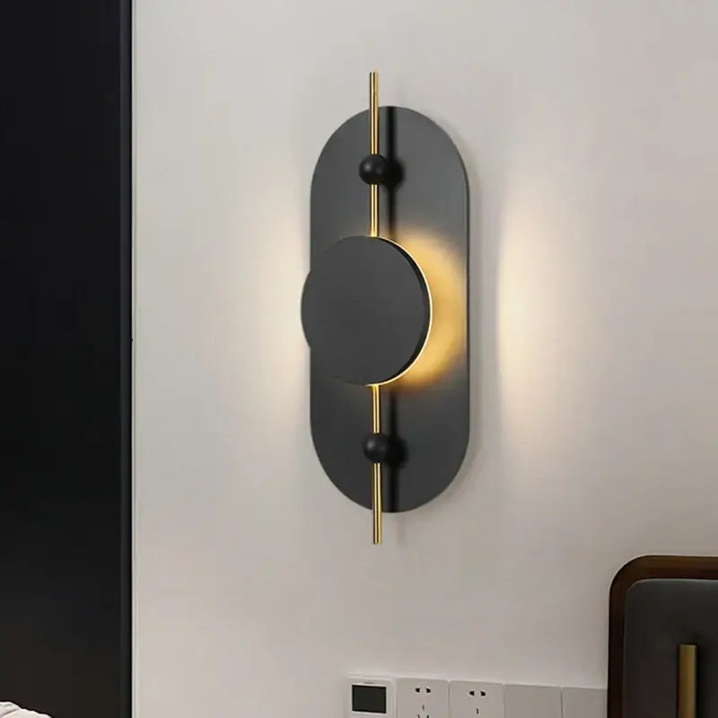 Applique Murale Design Bois Et Métal LED Style Contemporain

