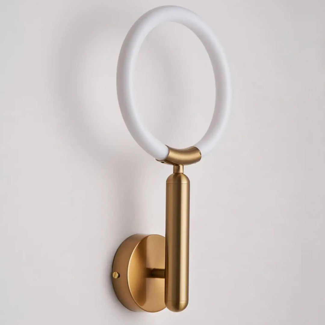 Applique murale design contemporain avec anneau lumineux