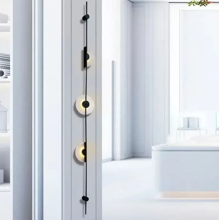 Applique design contemporain à cercles lumineux élégant