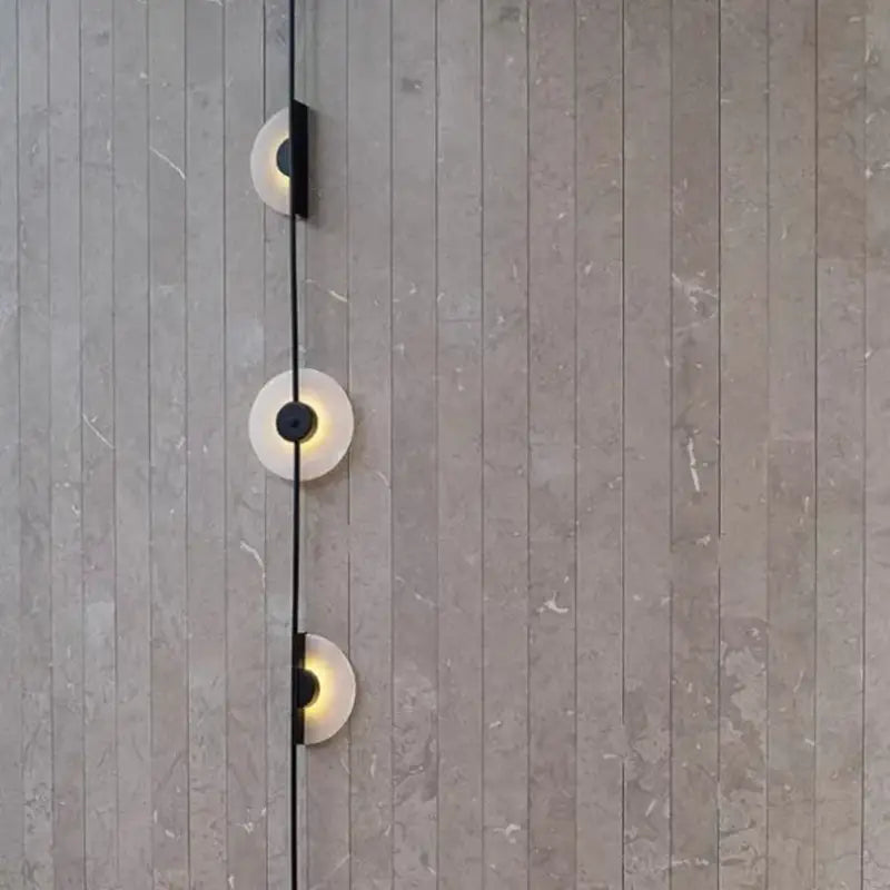 Applique design contemporain à cercles lumineux élégant