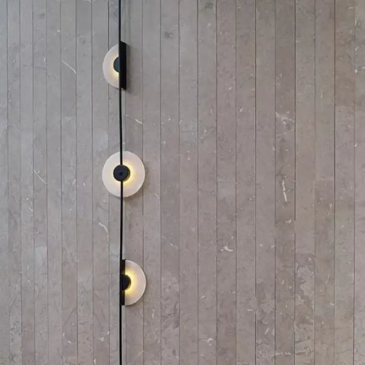 Applique design contemporain à cercles lumineux élégant