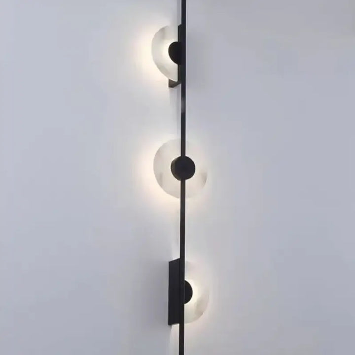 Applique design contemporain à cercles lumineux élégant