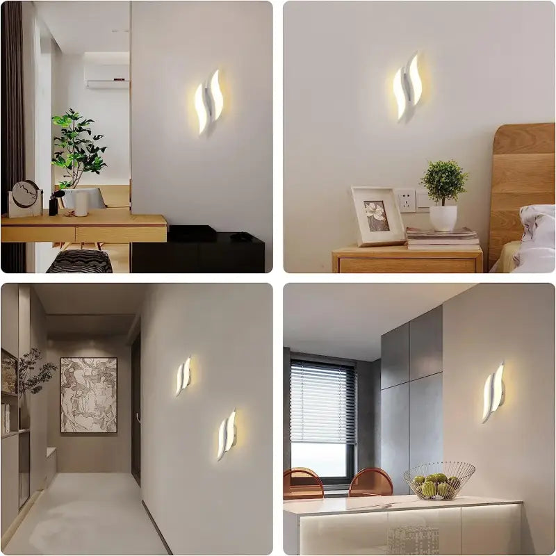 Applique murale design contemporain led blanc élégant