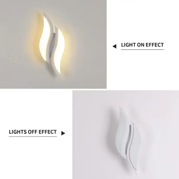 Applique murale design contemporain led blanc élégant