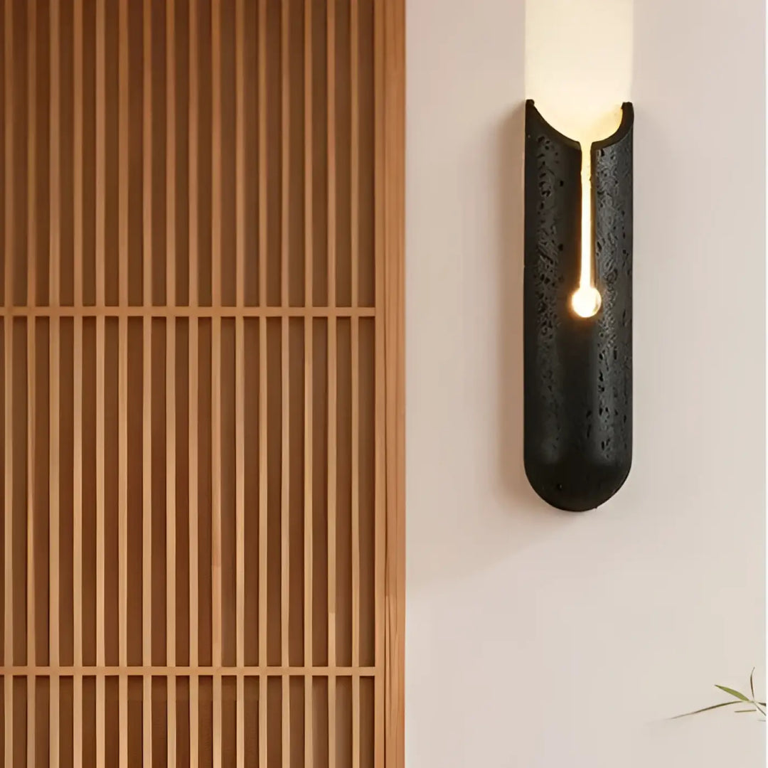 Applique design minimaliste en pierre sculptée élégant