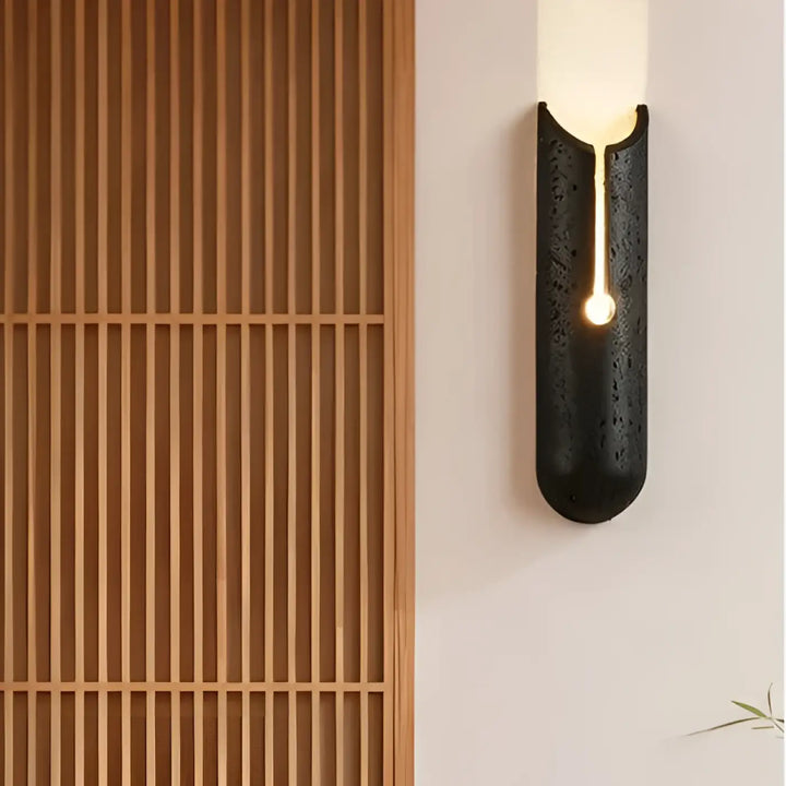 Applique design minimaliste en pierre sculptée élégant