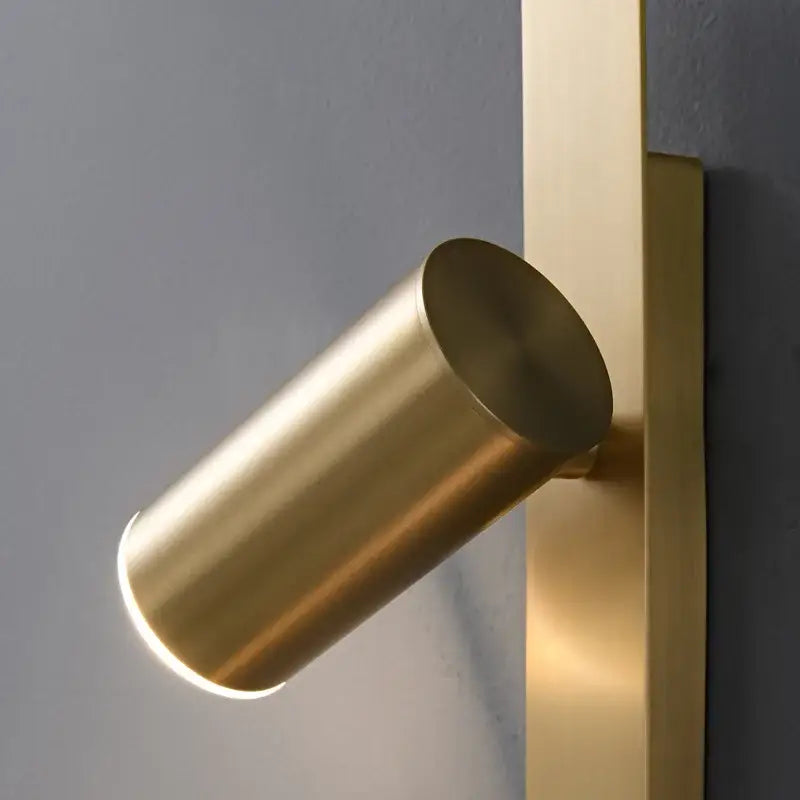 Applique murale design minimaliste avec spot moderne noir ou doré