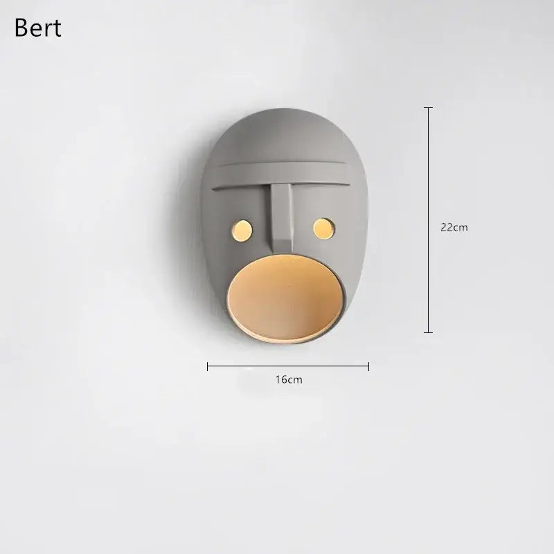 Applique murale design moderne grise décorative élégante