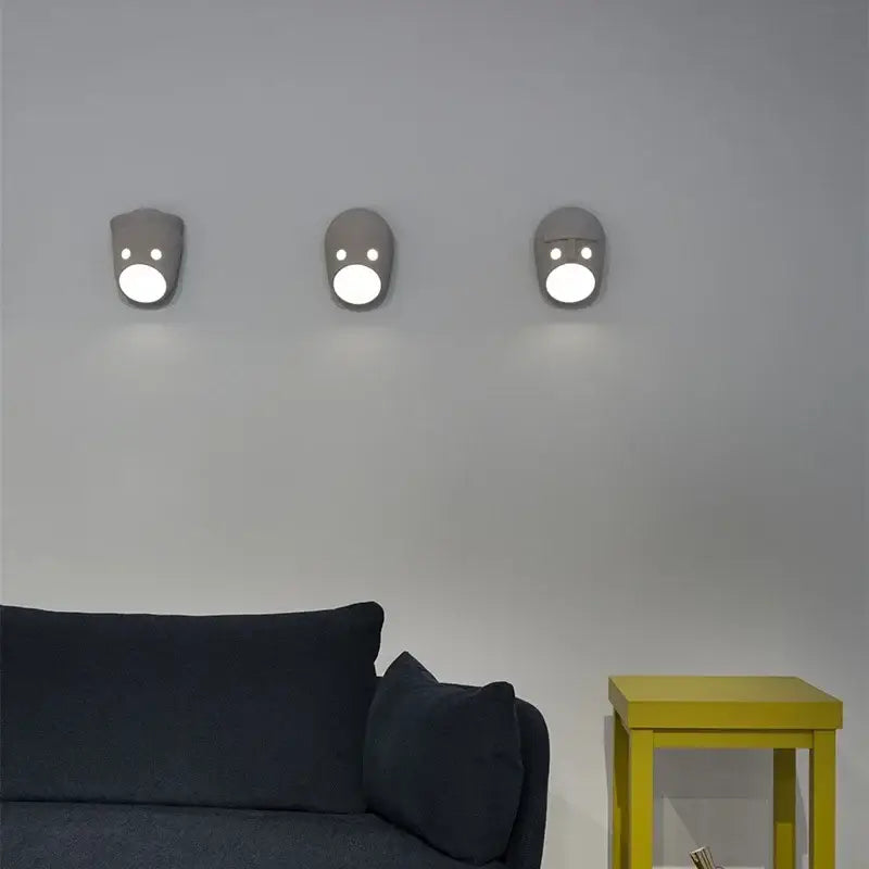 Applique murale design moderne grise décorative élégante