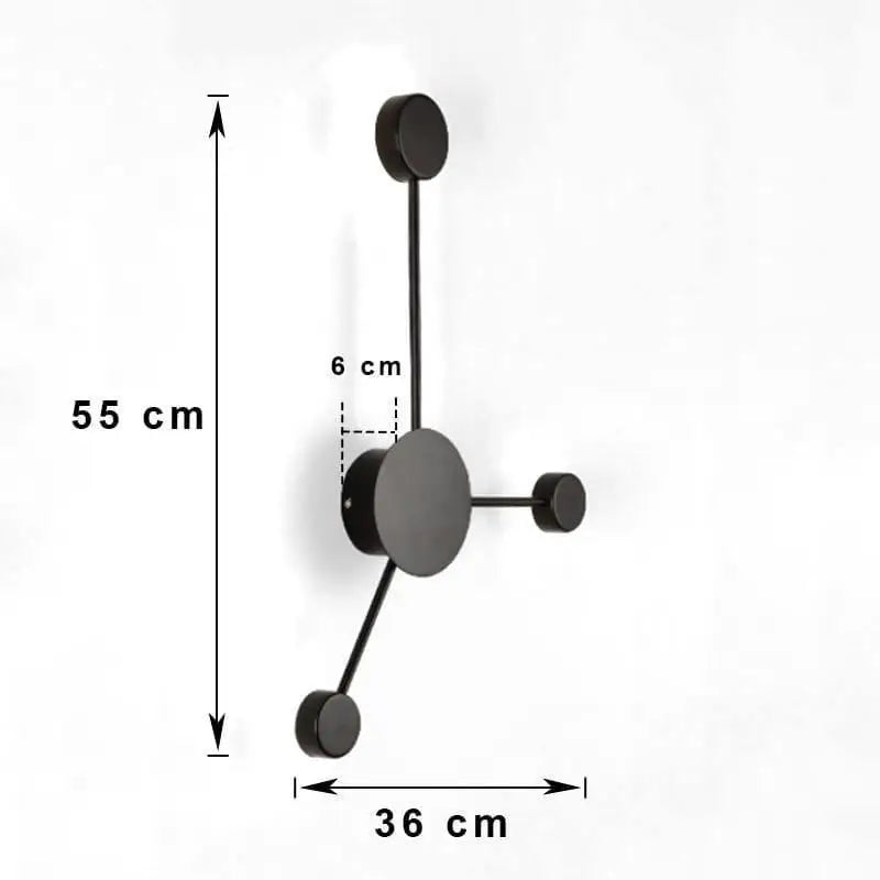 Applique Murale Design en Aluminium Style Atomique