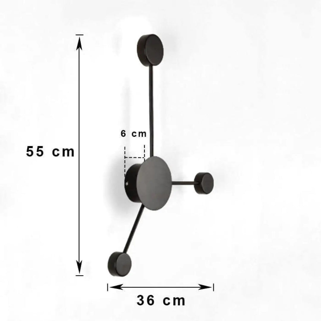 Applique Murale Design en Aluminium Style Atomique