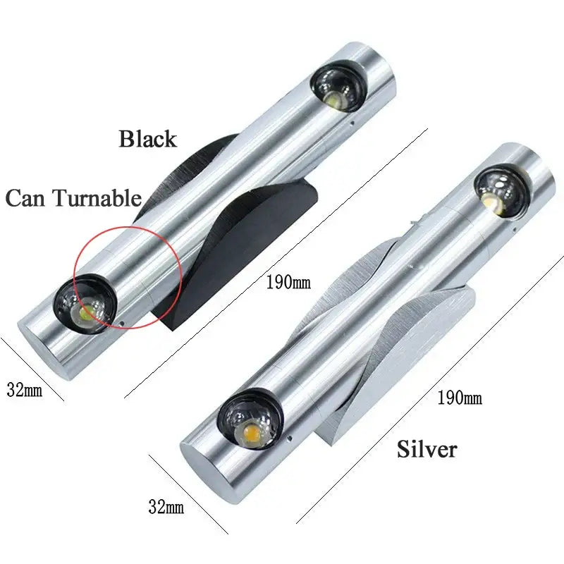 Applique design orientable en métal noir moderne style chic