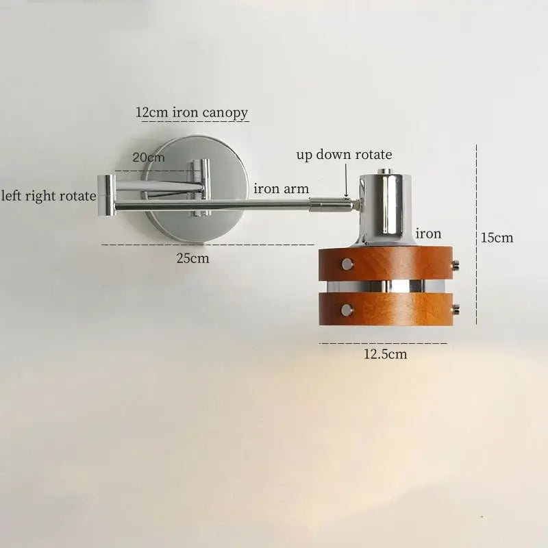 Applique murale design scandinave métal orientable élégant