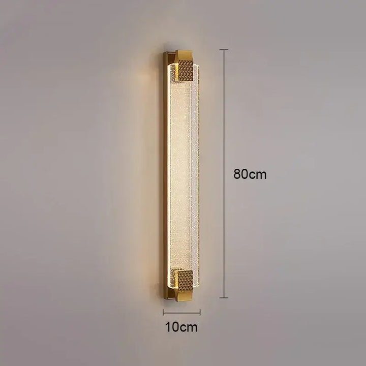 Applique murale doré de luxe au style art déco élégant