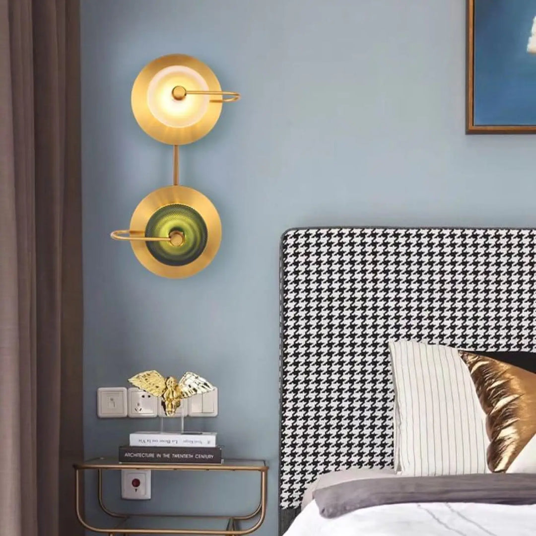 Applique Murale Dorée Chambre Design Contemporain