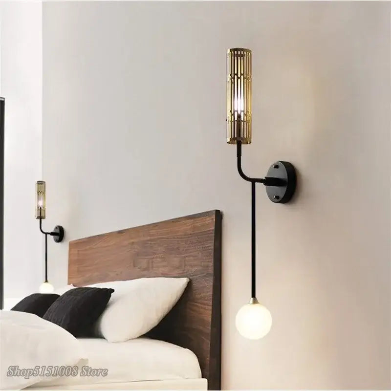 Applique Murale Dorée Style Vintage Pour Tête De Lit