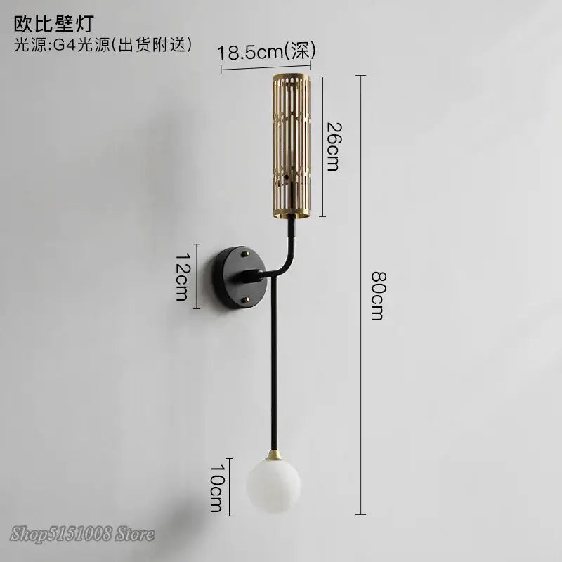 Applique Murale Dorée Style Vintage Pour Tête De Lit