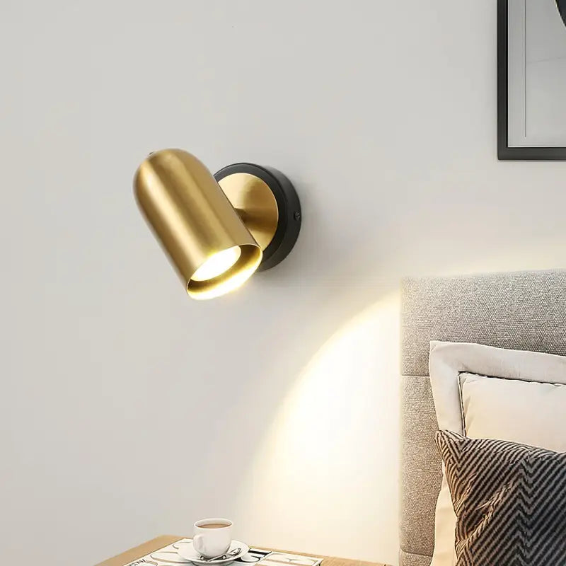 Applique Murale Vintage Cylindrique en Aluminium