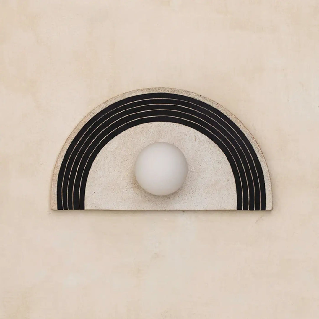 Applique murale élégante design rayé ou bicolore élégant