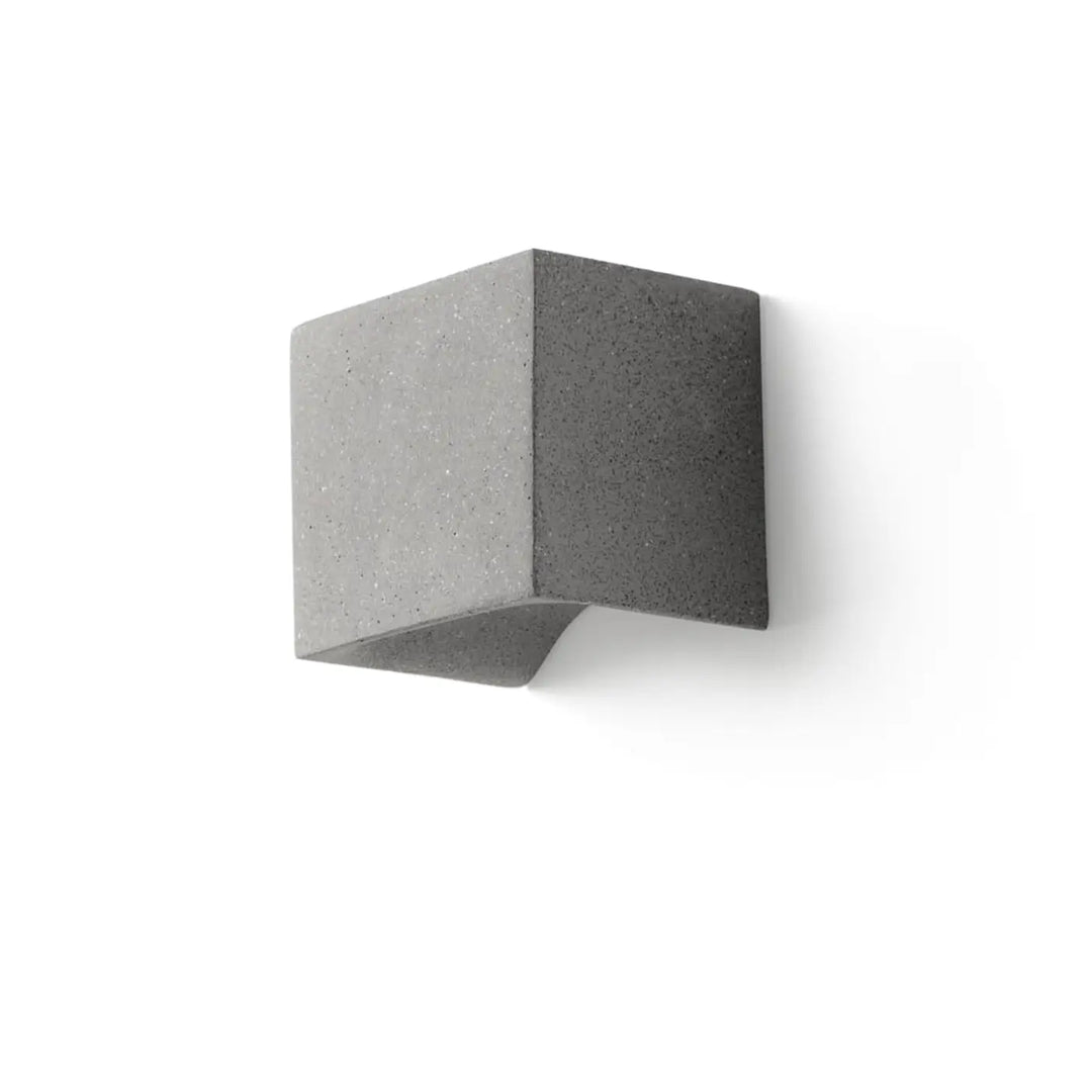 Applique murale extérieure Grot 2700 K en ciment gris de Faro Barcelona