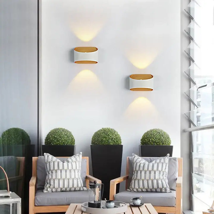 Applique Murale Extérieur Rectangulaire En Aluminium